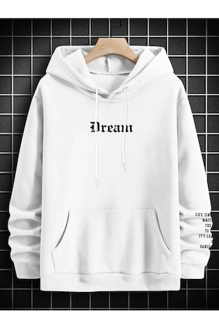Altamira Unisex Dream Baskılı Oversize Kapşonlu Sweatshirt 001