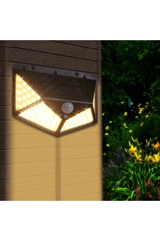 Güneş Enerjili Hareket Sensörlü Lamba 100 Led