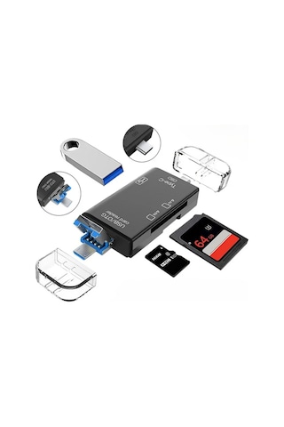 Zr826 Atud-05 6 İn 1 Otg Card Reader Evimdeyokyok