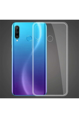 Huawei Honor 20 Lite Kılıf Zore Süper Silikon Kapak Renksiz