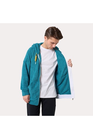 Mavi Fila Kapşonlu Sweatshirt Terry Fabric Lu411124 Mavi