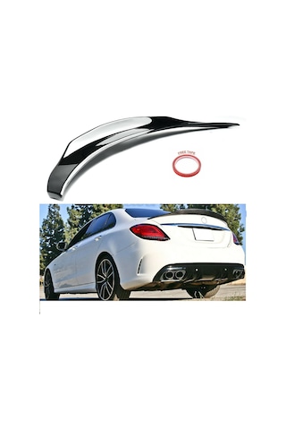 Mercedes W205 Psm Bagaj Üstü Spoiler Siyah Boyalı 2013 / 2021