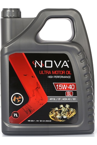 Nova 15W-40 Sl Motor Yağı 7 L