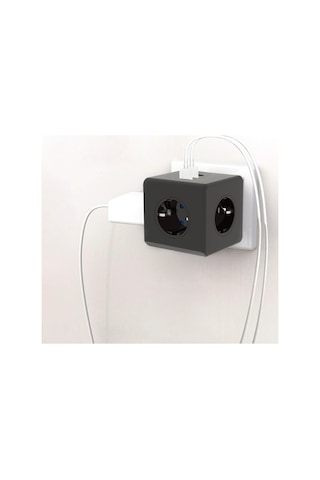 FullTech FTR-09 3'lü 3 Usb'li Duvar Tipi Termal Akım Korumalı Priz