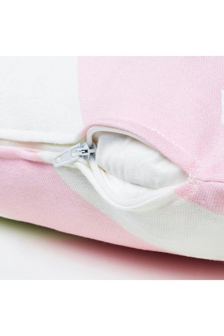 Ikea Lagermıspel Pembe-beyaz-çizgili 50x50 Cm Kırlent Kılıfı Pembe-beyaz-çizgili