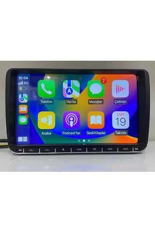 Volkswagen 9'' Uyumlu Android Carplay 2/32 Multimedya Qled Ekran Ahd Geri Görüş Kamera Fanlı Pro Seri 9"