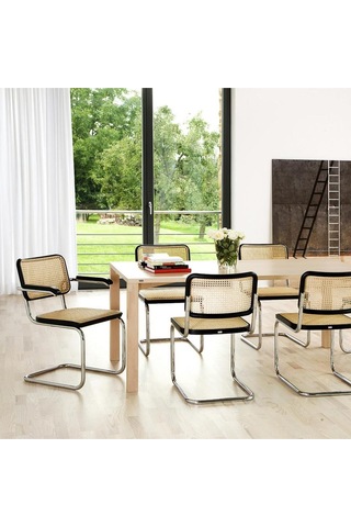 S 32 / S 32 N Konsol Sandalye, Marcel Breuer Tasarımı Bej