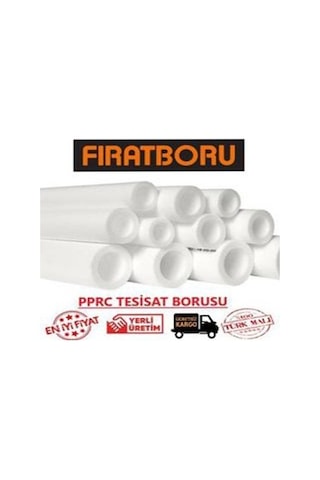 Fırat Gediz PPRC Boru Temiz Su Borusu 25 mm PN20 2*2=4 Metre