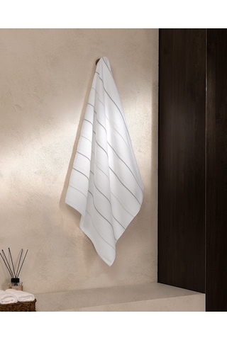 Madame Coco Celeste %100 Pamuk Banyo Havlusu - Beyaz - 70x140 Cm 8684427342411 Çok Renkli