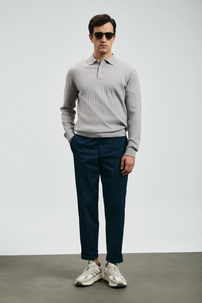 Lufian Rumı Smart Erkek Chino Pantolon Slim Fit Lacivert Lacivert 112190336100200 Lacivert