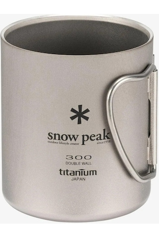 Snow Peak Ti-double 300 Mug, Titanyum Çift Cidarlı Kamp Kupası, Ultra Hafif, 300 Ml Çok Renkli