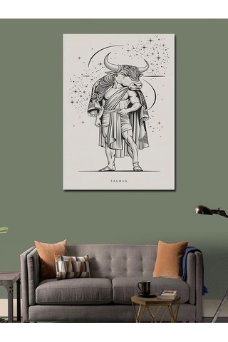 Kanvas Tablo Boğa Burcu 70cmx100cm