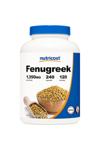 Nutricost Fenugreek Seed 1350mg, 240 Capsules - Gluten Free, ...