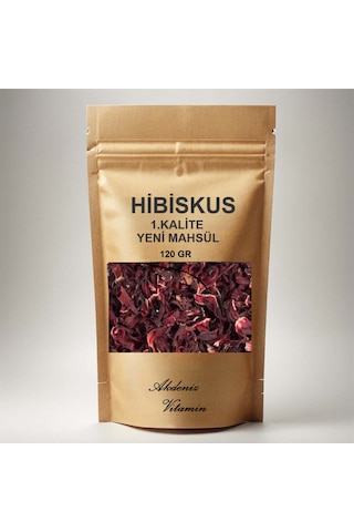 Akdeniz Vitamin Hibisküs Bamya Çiçeği Mekke Gülü Nar Çiçeği, Hibiscus 120 G