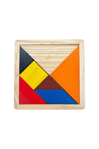Ahşap Tangram Zeka Oyunu- 7 Parça Ahşap Zeka Oyunu