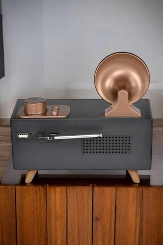 Nostaljik Görünümlü Bluetooth Semeglbl - 64 Bağlantılı Speaker