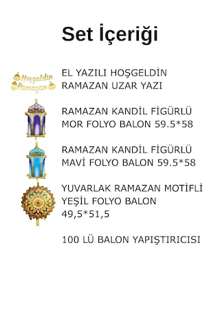 Hoşgeldin Ramazan Süslemesi Ve Kandil Süsleri Tüm Yaşlar
