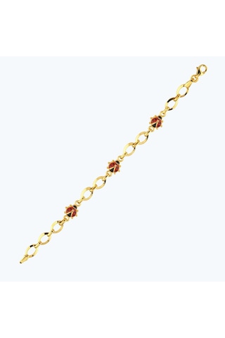 Altınbaş 22 Ayar Altın Çocuk Uğur Böceği Bileklik Bjrbl0005-25925 Renkli