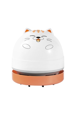 Singree Masaüstü Toz Temizleyici - Kedi Desenli, 2xaa Pil İle Çalışan Mini Elektrikli Süpürge