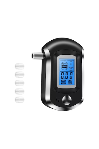 AT6000 150  Yedek Ağızlıklı Dijital Alkolmetre Promil Ölçme Cihazı