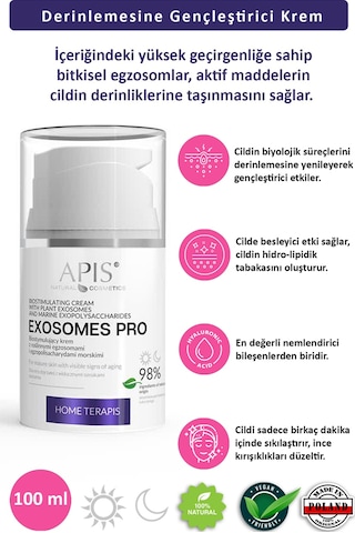 Apis Natural Exosomes Pro Bitkisel Egzosom İçeren Biyostimüle Edici Krem 50 ML Apis Natural Exosomes Pro Bitkisel Egzosom İçeren Biyostimüle Edici Krem 50 ML