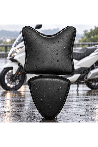 Vespa Primavera 150 2konfor Sele Su Geçirmez, Formunu Koruyan 4 Cm Lateks 2 Parça Siyah