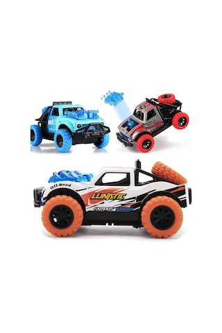 4x4 Çarpışan Oyuncak Araba Sesli Ve Işıklı Çek-bırak Çok Renkli