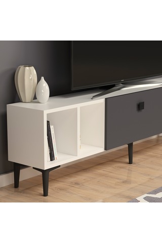 Sole Tv Ünitesi Beyaz Antrasit