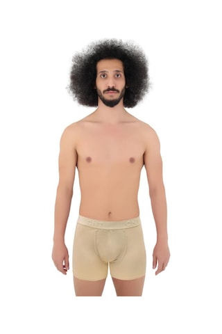 Cnt Erkek Boxer Likralı 6'lı Ten Rengi Premium Paket Trendybee Desenli Desenli