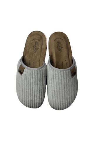 Kışlık Unisex Ev Terliği Gri