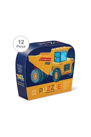 Crocodile Creek Mini Puzzle 12 Parça Construction Zone