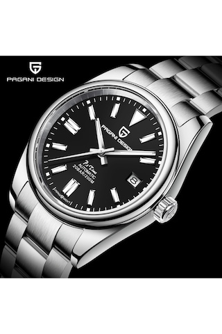 Pagani Design Pd-1690 Oyster Perpetual 38mm 200m Su Geçirmez Japon Nh35 Otomatik Mekanik Paslanmaz Çelik Saat Siyah