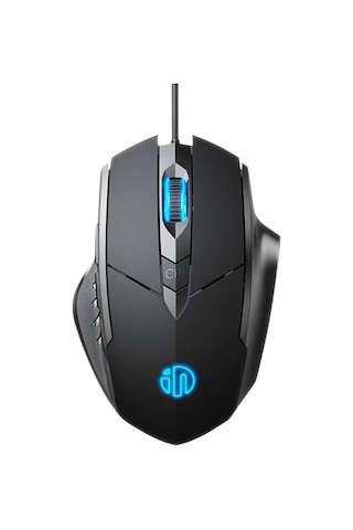 İnphic W1 Sessiz Tıklama Özellikli Ergonomik Kablolu Oyun Mouse Fare 1200/7200dpı W1