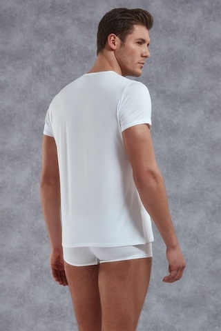 Doreanse Erkek Micromodal Düğmeli Yuvarlak Yaka Kısa Kol T Shirt