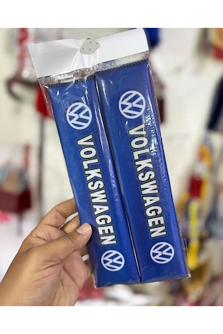 Tüm Otomobillere Uyumlu, Aracınıza Özel Tasarım Baskılı, Emniyet Kemeri Yumuşatıcı Ped, Wwmavı