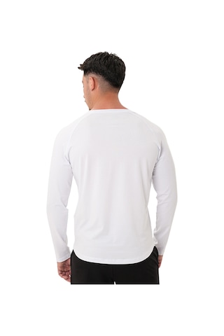Musclecloth Elite Reglan Uzun Kollu T-shirt Beyaz Beyaz
