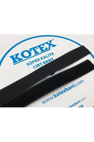 Kotex Cırt Bant 3 Cm Dikilebilir 10 Metre Siyah/Beyaz