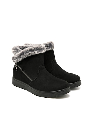 Bot Kadın 45 U30 Ux Fly Flot Cloth Woman Boot Black Siyah