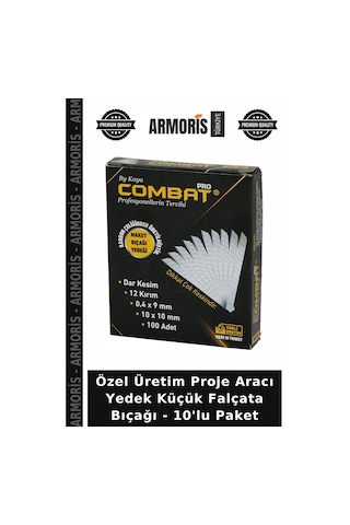 Özel Üretim Proje Aracı Yedek Küçük Falçata Bıçağı - 10'lu Paket