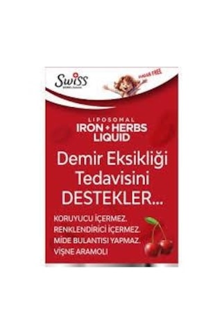 Swiss Bork Iron Herbs Liquid Kids Şurup 150 Ml