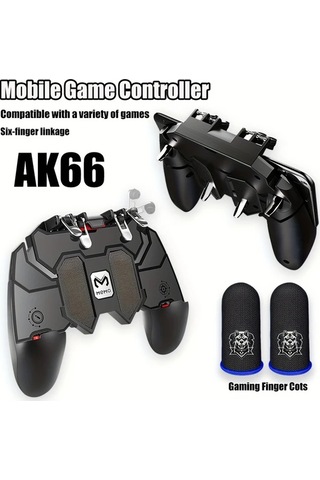 Elmpaly Ak66+2 Pubg Mobil Oyun Kumandası İos Uyumlu Android Dokunmatik Çubuklu Dayanıklı