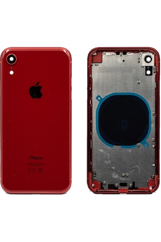 Apple Uyumlu iPhone XR Boş Kasa Kırmızı Renk
