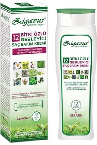 Zigavus 12 Bitki Özlü Besleyici Saç Kremi 250 ML