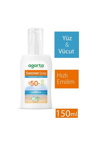 Agarta Güneş Spreyi SPF 50+ 150 ML Yetişkin
