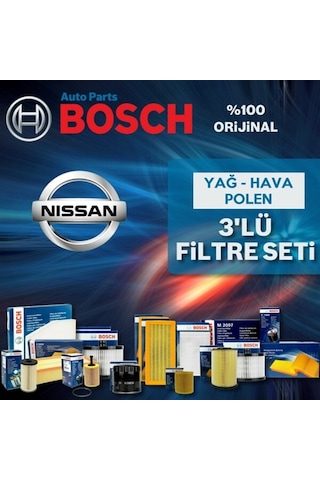 Nissan Qashqai 1.6 Dcı Bosch Filtre Bakım Seti 2014-2017