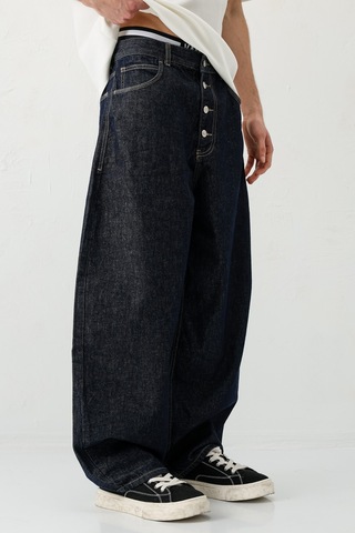Vamos Barrel Fit Jeans Lacivert