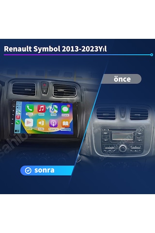 Renault Symbol 2013-2023yıl 4gb Ram 32gb Rom Multimedya Carplay N