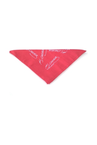K.Atatürk Imzalı Pamuklu Kare Bandana-Fular