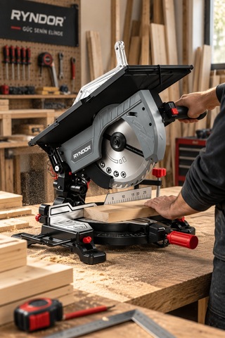 Heilber Ryndor Hm305a 305 Mm 2000w Profesyonel Gönye Kesme Makinesi 4200 Dev/dak