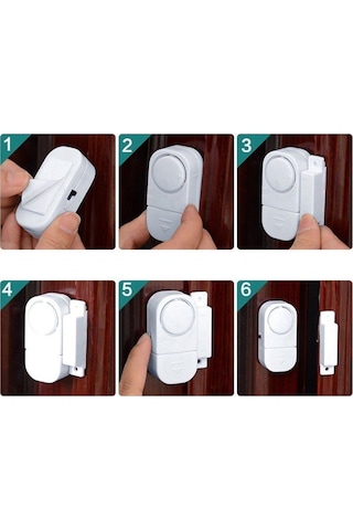 Pilli Kapı Pencere Mini Alarm Yüksek Sesli Alarm